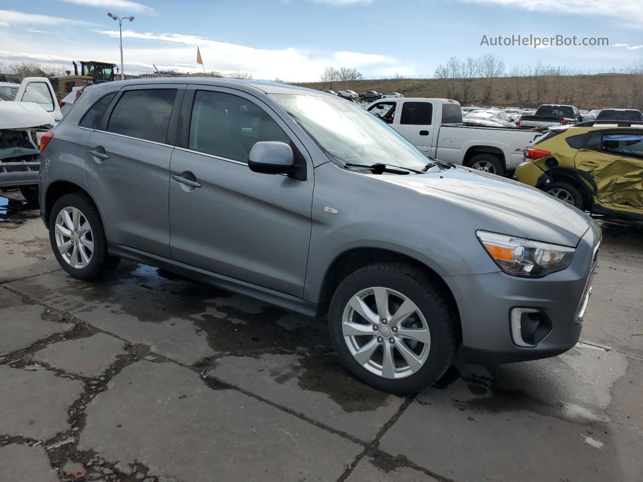 2015 Mitsubishi Outlander Sport Se Gray vin: 4A4AR4AUXFE036883