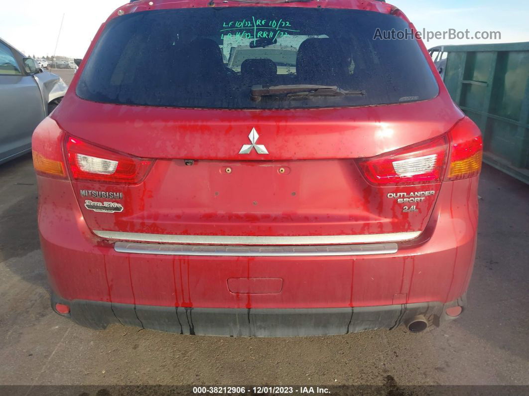 2015 Mitsubishi Outlander Sport Gt Red vin: 4A4AR4AW4FE044351