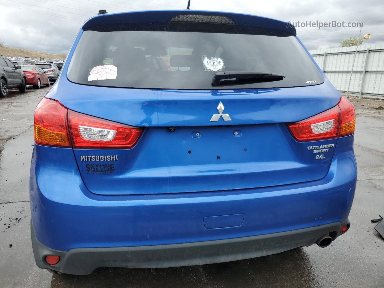 2015 Mitsubishi Outlander Sport Se Blue vin: 4A4AR4AW4FE047198