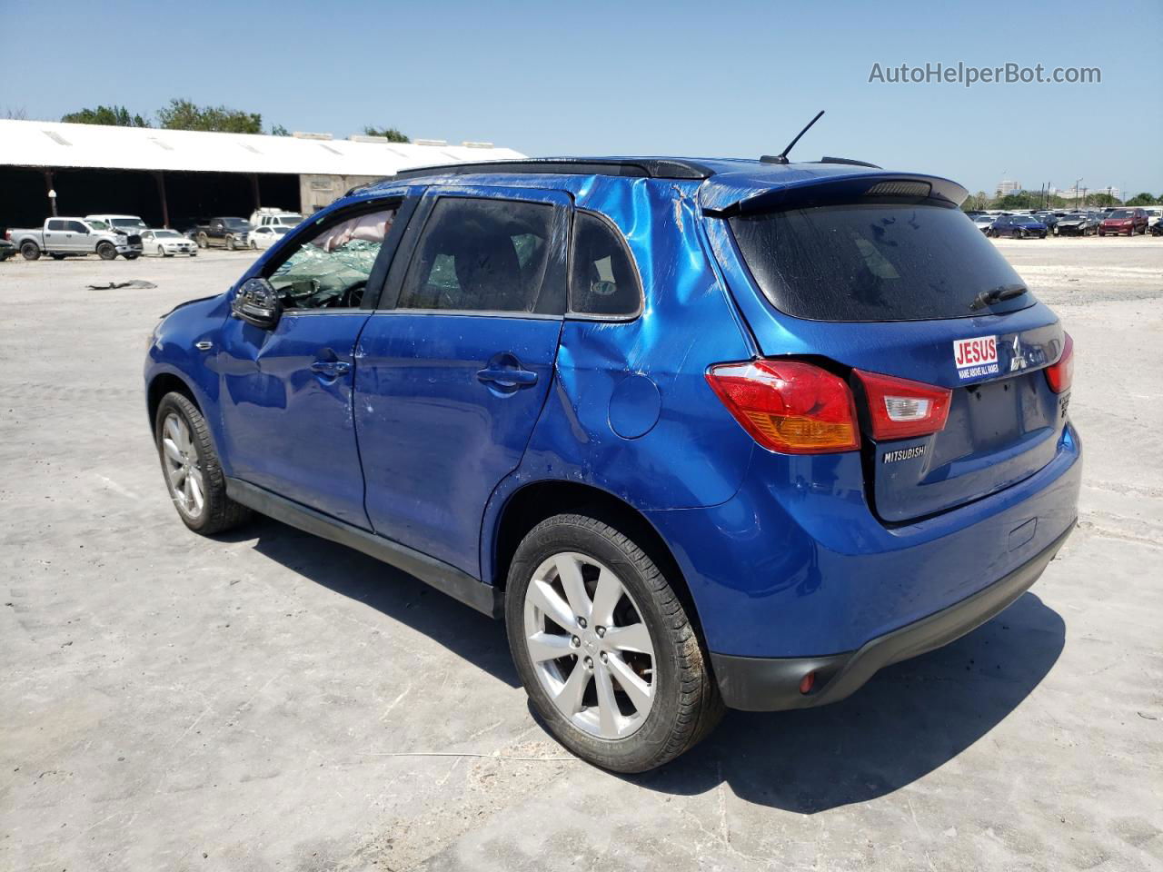 2015 Mitsubishi Outlander Sport Se Синий vin: 4A4AR4AW5FE050739