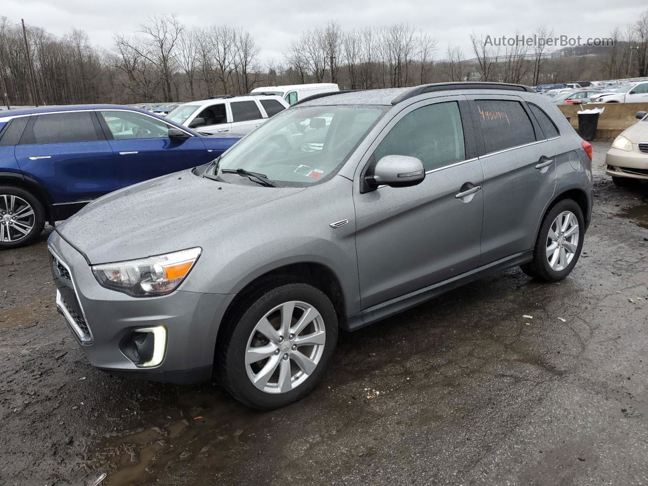 2015 Mitsubishi Outlander Sport Se Серебряный vin: 4A4AR4AW6FE056307