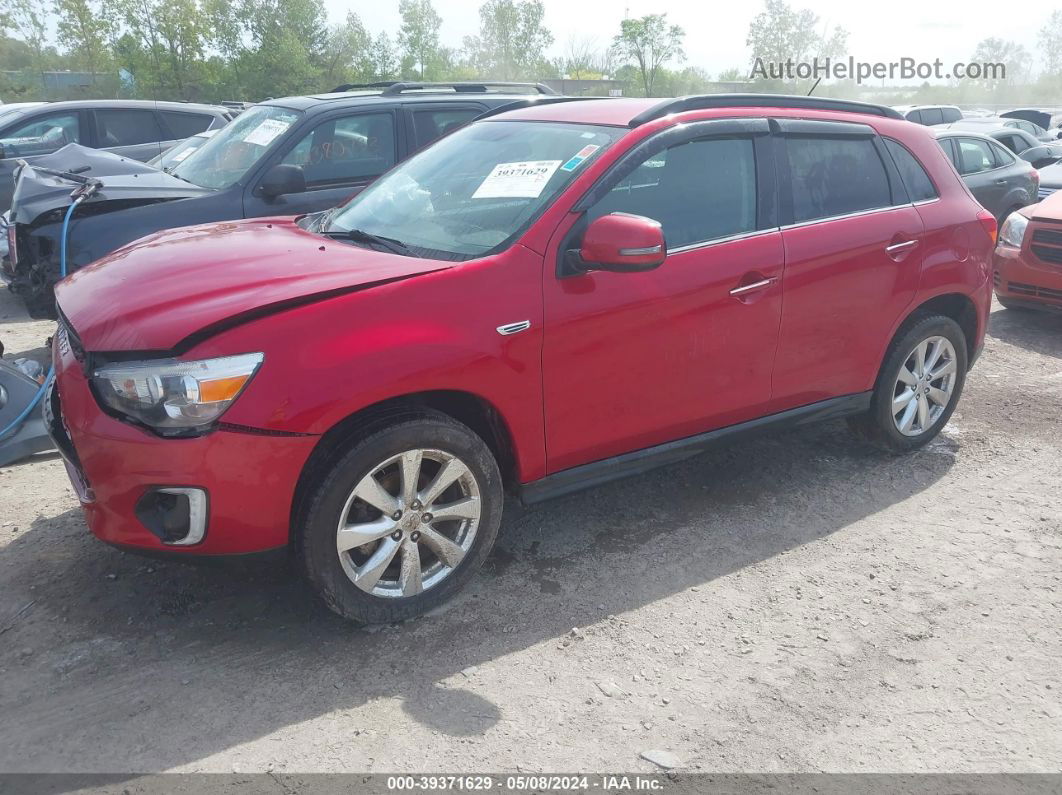 2015 Mitsubishi Outlander Sport Gt Red vin: 4A4AR4AW7FE041184