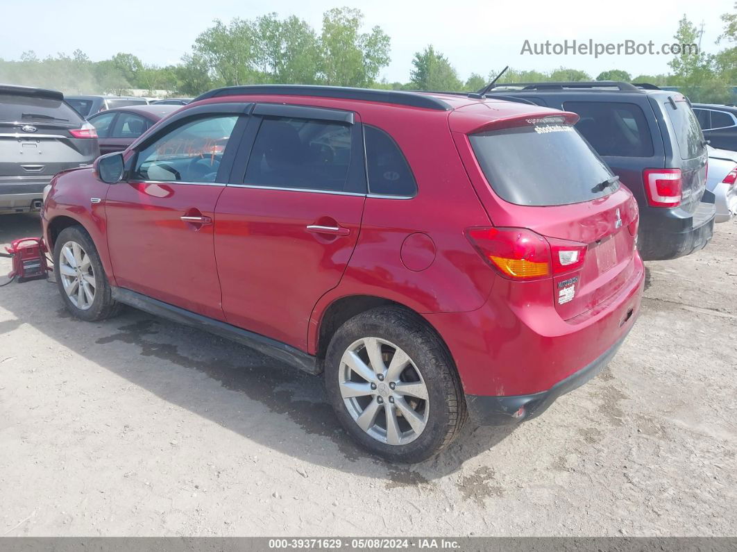 2015 Mitsubishi Outlander Sport Gt Red vin: 4A4AR4AW7FE041184