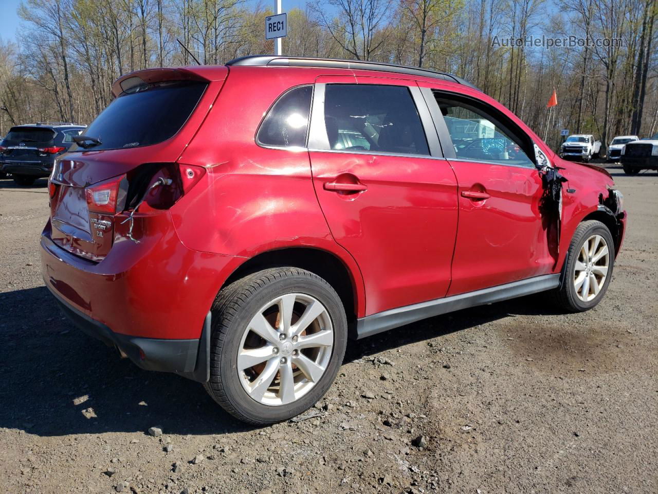 2015 Mitsubishi Outlander Sport Se Red vin: 4A4AR4AW9FE031918