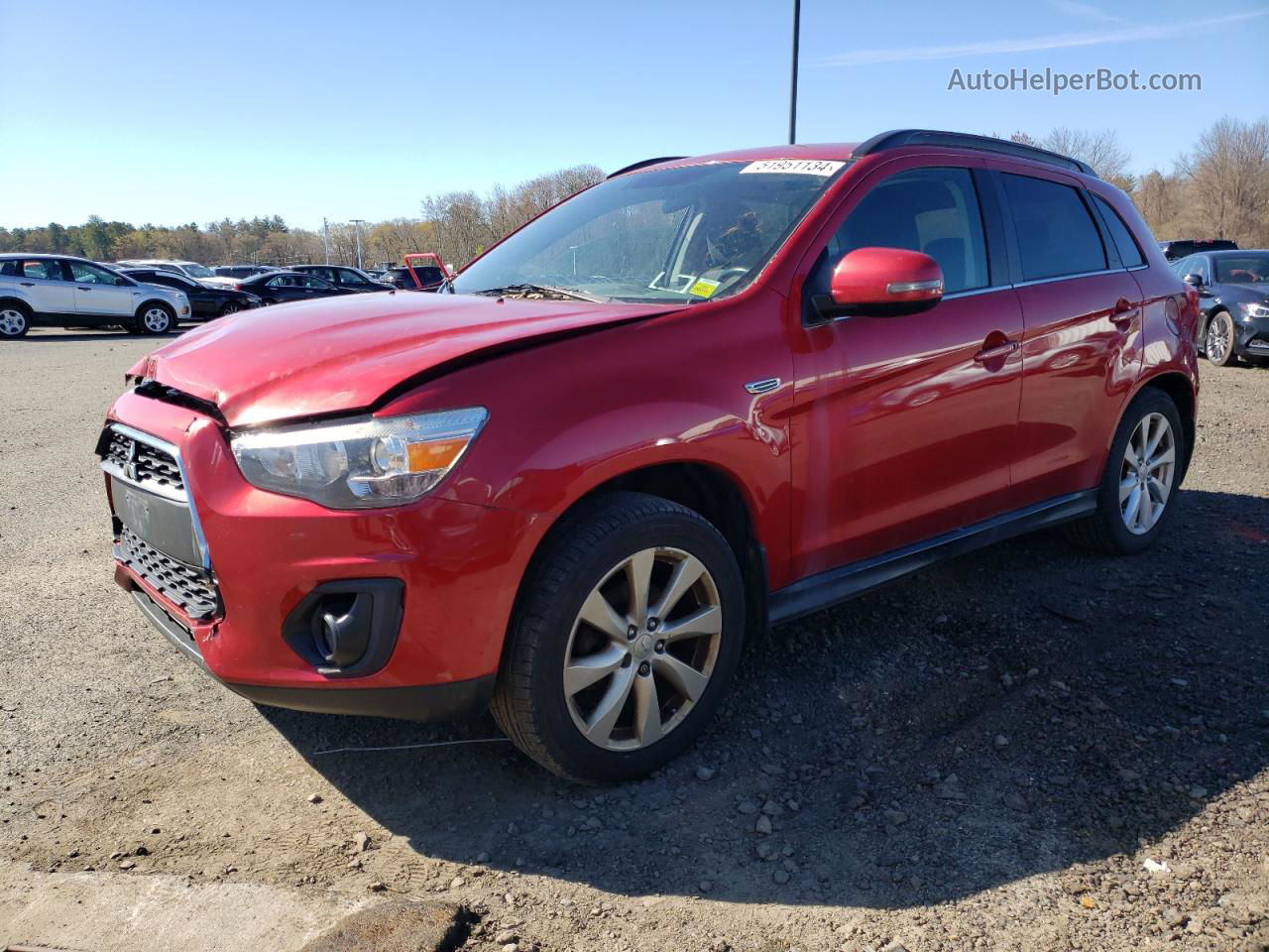 2015 Mitsubishi Outlander Sport Se Red vin: 4A4AR4AW9FE031918