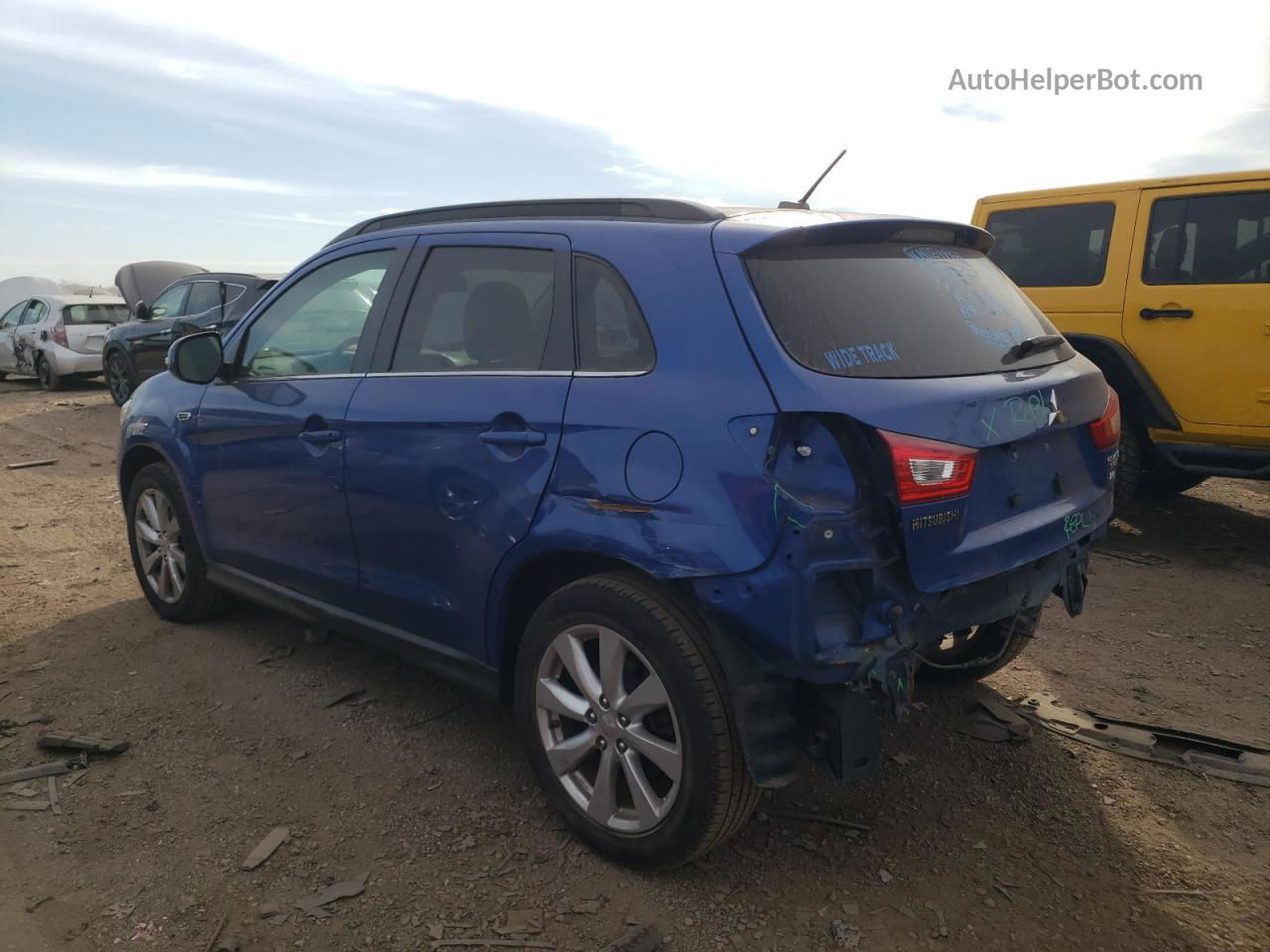 2015 Mitsubishi Outlander Sport Se Синий vin: 4A4AR4AWXFE027876