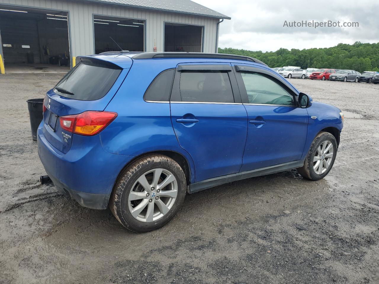 2015 Mitsubishi Outlander Sport Se Blue vin: 4A4AR4AWXFE030406