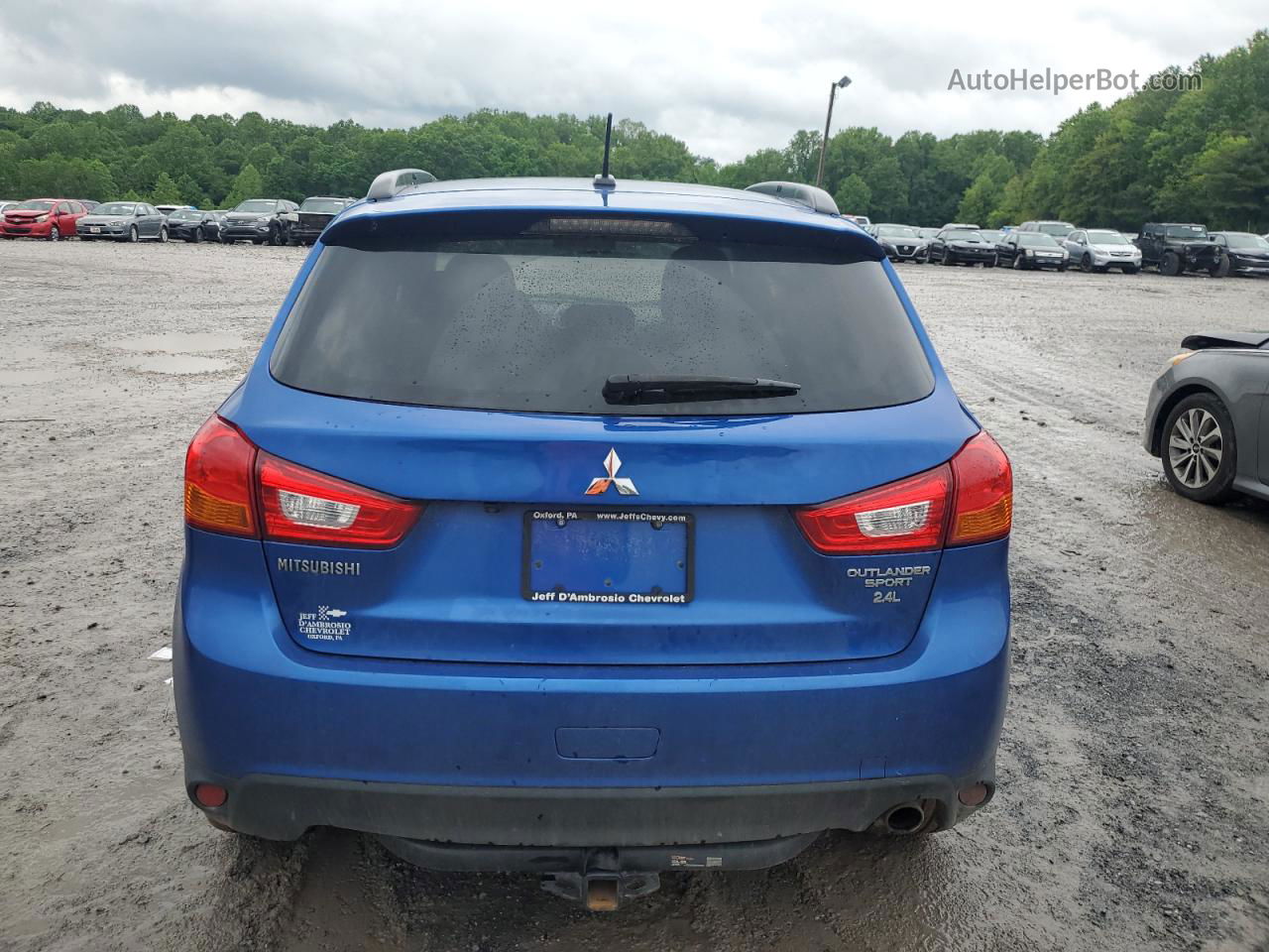 2015 Mitsubishi Outlander Sport Se Blue vin: 4A4AR4AWXFE030406