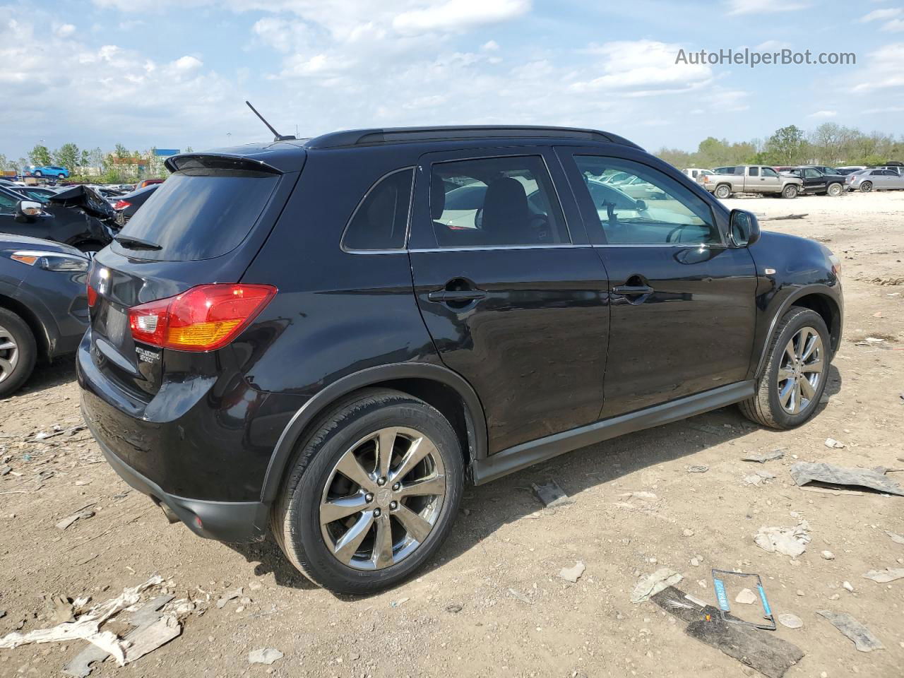 2013 Mitsubishi Outlander Sport Le Черный vin: 4A4AR5AU0DE018668