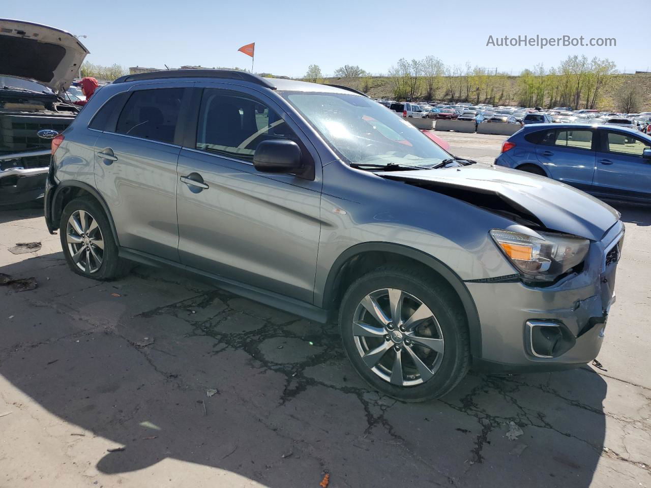 2013 Mitsubishi Outlander Sport Le Gray vin: 4A4AR5AU7DE023799