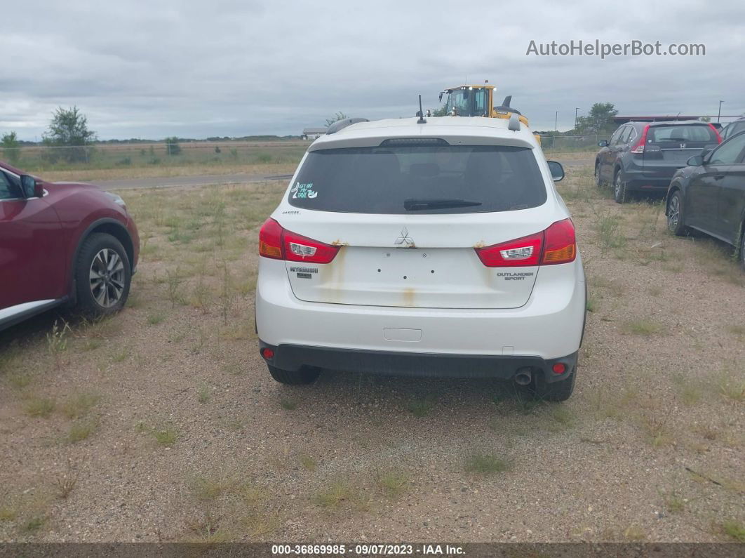 2013 Mitsubishi Outlander Sport Le White vin: 4A4AR5AU8DE025559