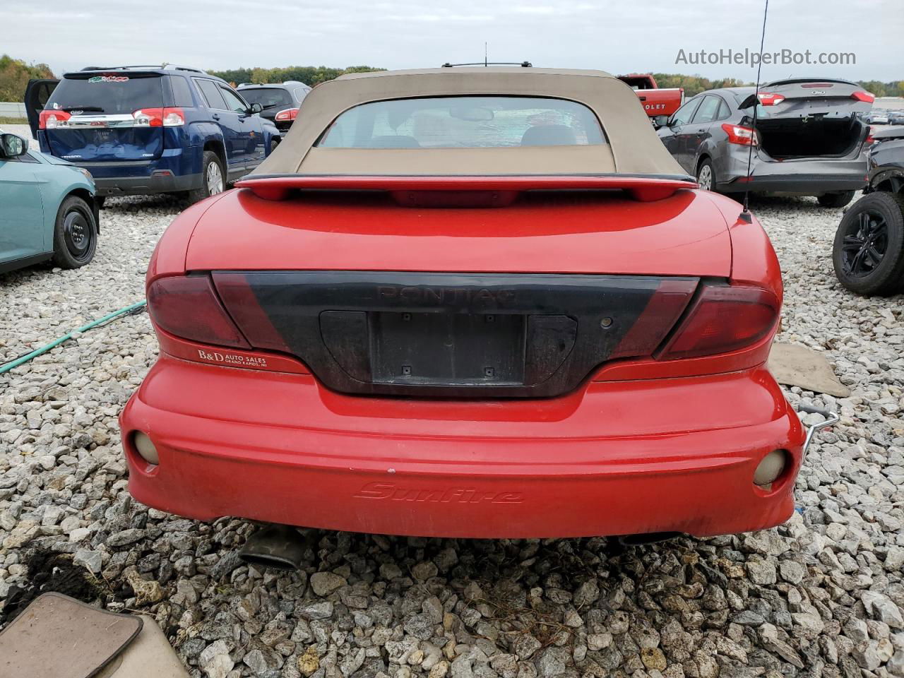 2000 Pontiac Sunfire Gt Red vin: 4G2JB32T0YB202119