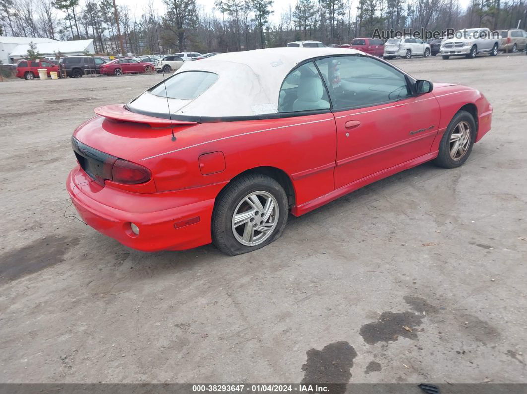 2000 Pontiac Sunfire Gt Red vin: 4G2JB32T9YB202247