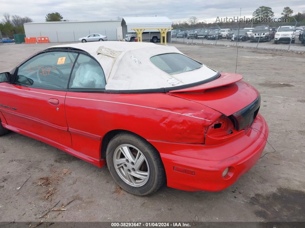 2000 Pontiac Sunfire Gt Red vin: 4G2JB32T9YB202247