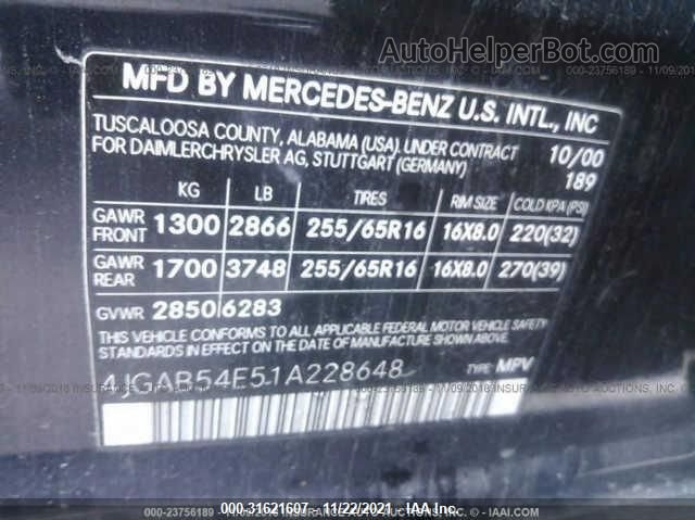 2001 Mercedes-benz M-class   Unknown vin: 4JGAB54E51A228648