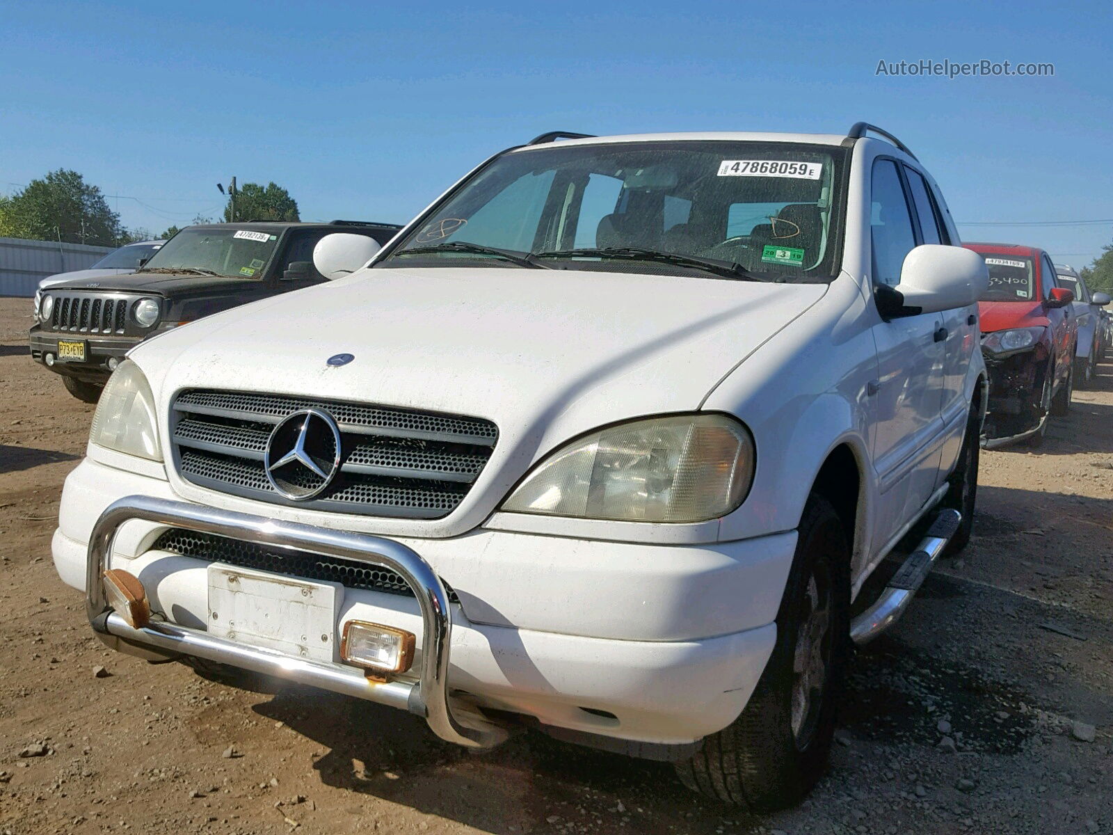 2001 Mercedes-benz Ml 320 Белый vin: 4JGAB54E61A253669