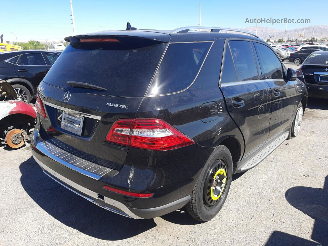 2012 Mercedes-benz Ml 350 Bluetec Black vin: 4JGDA2EB5CA083116