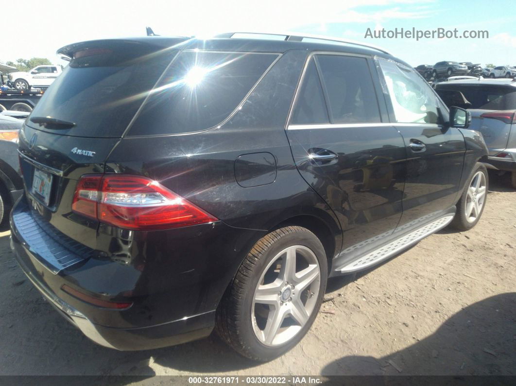 2015 Mercedes-benz M-class Ml 400 Black vin: 4JGDA5GB0FA587298