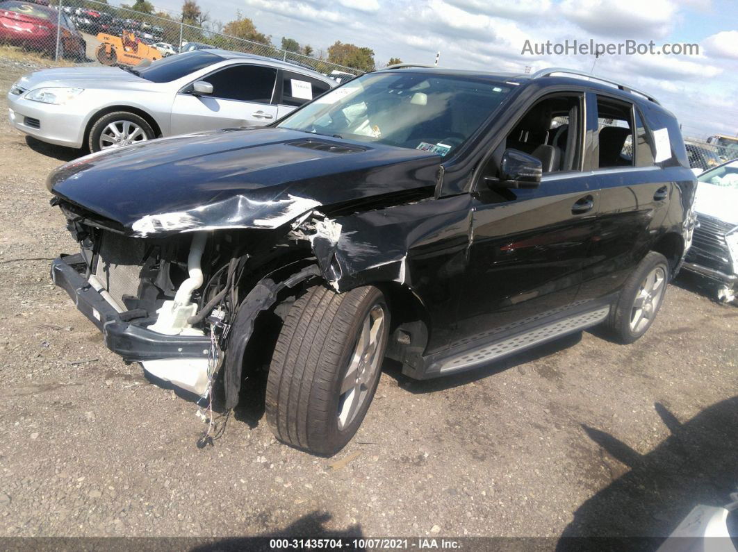 2014 Mercedes-benz Ml 350 Black vin: 4JGDA5HB0EA271851