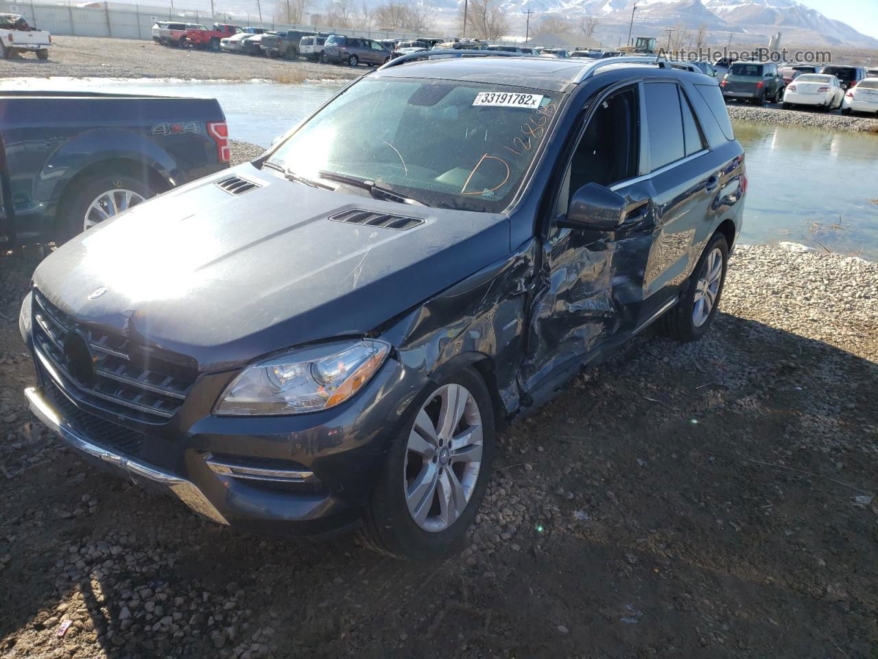 2012 Mercedes-benz Ml 350 4matic Gray vin: 4JGDA5HB2CA028166