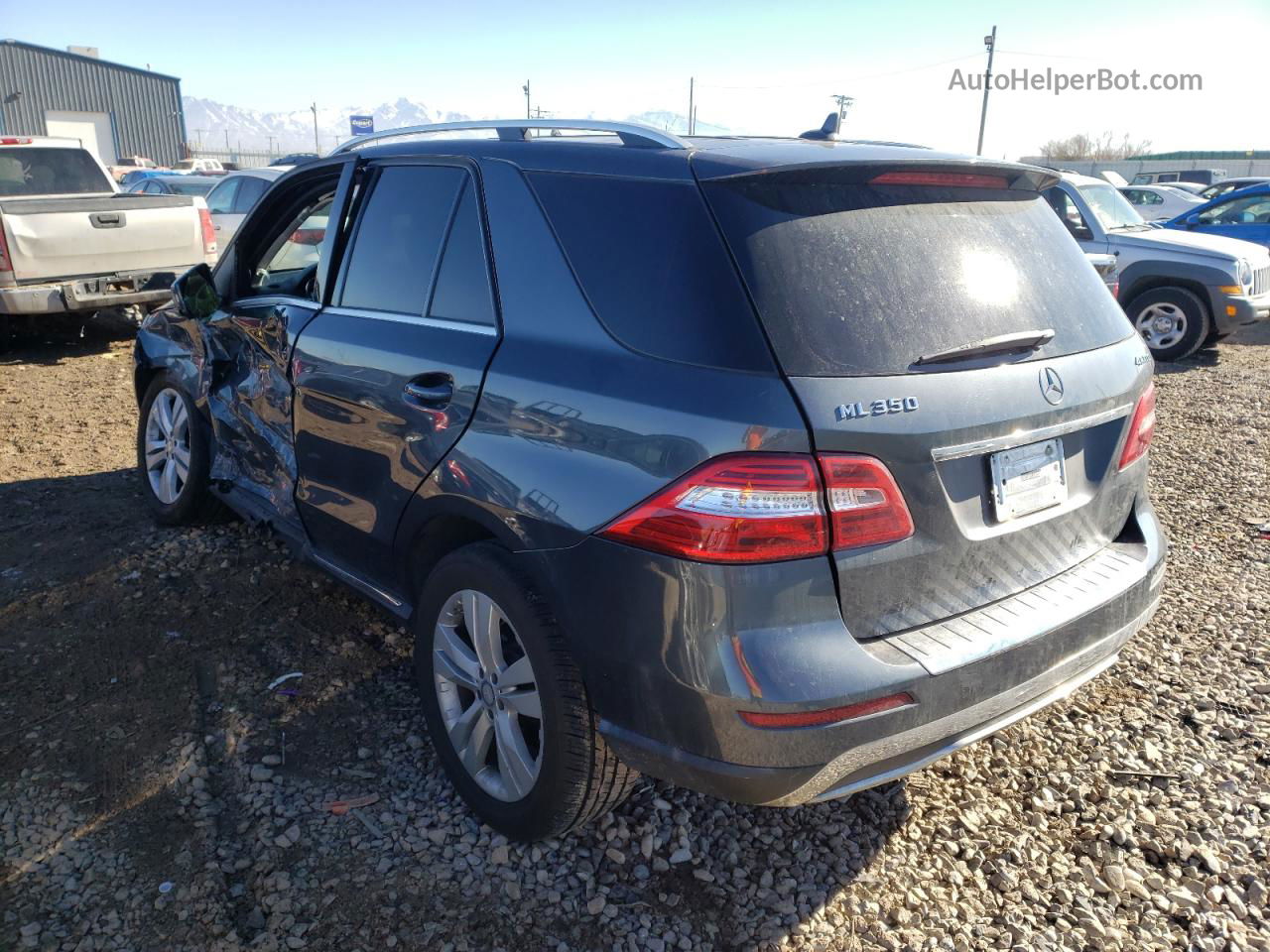 2012 Mercedes-benz Ml 350 4matic Gray vin: 4JGDA5HB2CA028166