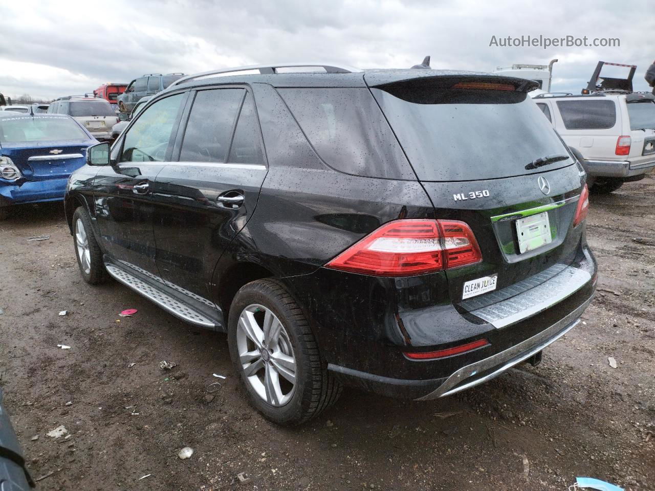 2012 Mercedes-benz Ml 350 4matic Black vin: 4JGDA5HB5CA046242