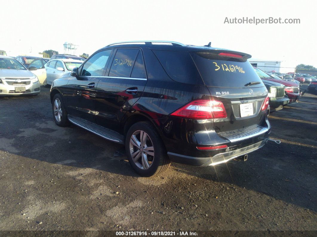 2013 Mercedes-benz M-class Ml 350 Black vin: 4JGDA5HB6DA163507