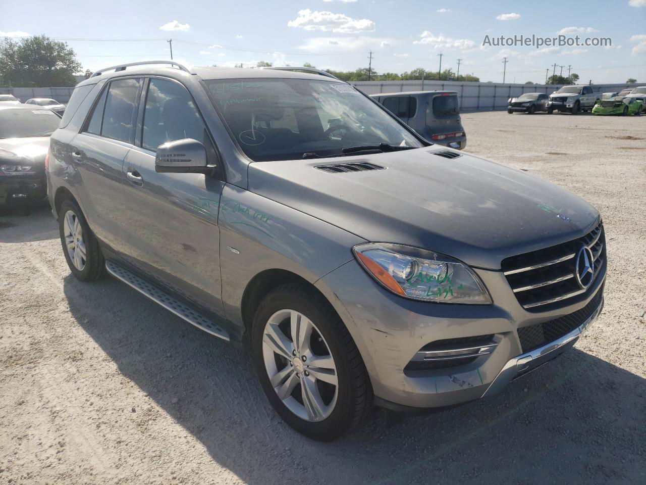 2012 Mercedes-benz Ml 350 4matic Silver vin: 4JGDA5HB7CA023688