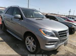 2014 Mercedes-benz M-class Ml 350 Gray vin: 4JGDA5JB6EA408740