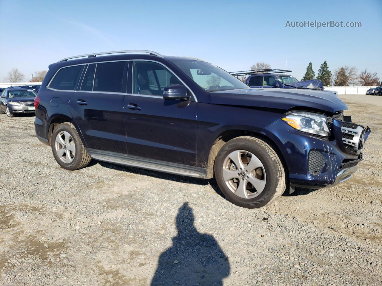 2019 Mercedes-benz Gls 450 4matic Blue vin: 4JGDF6EE0KB221186