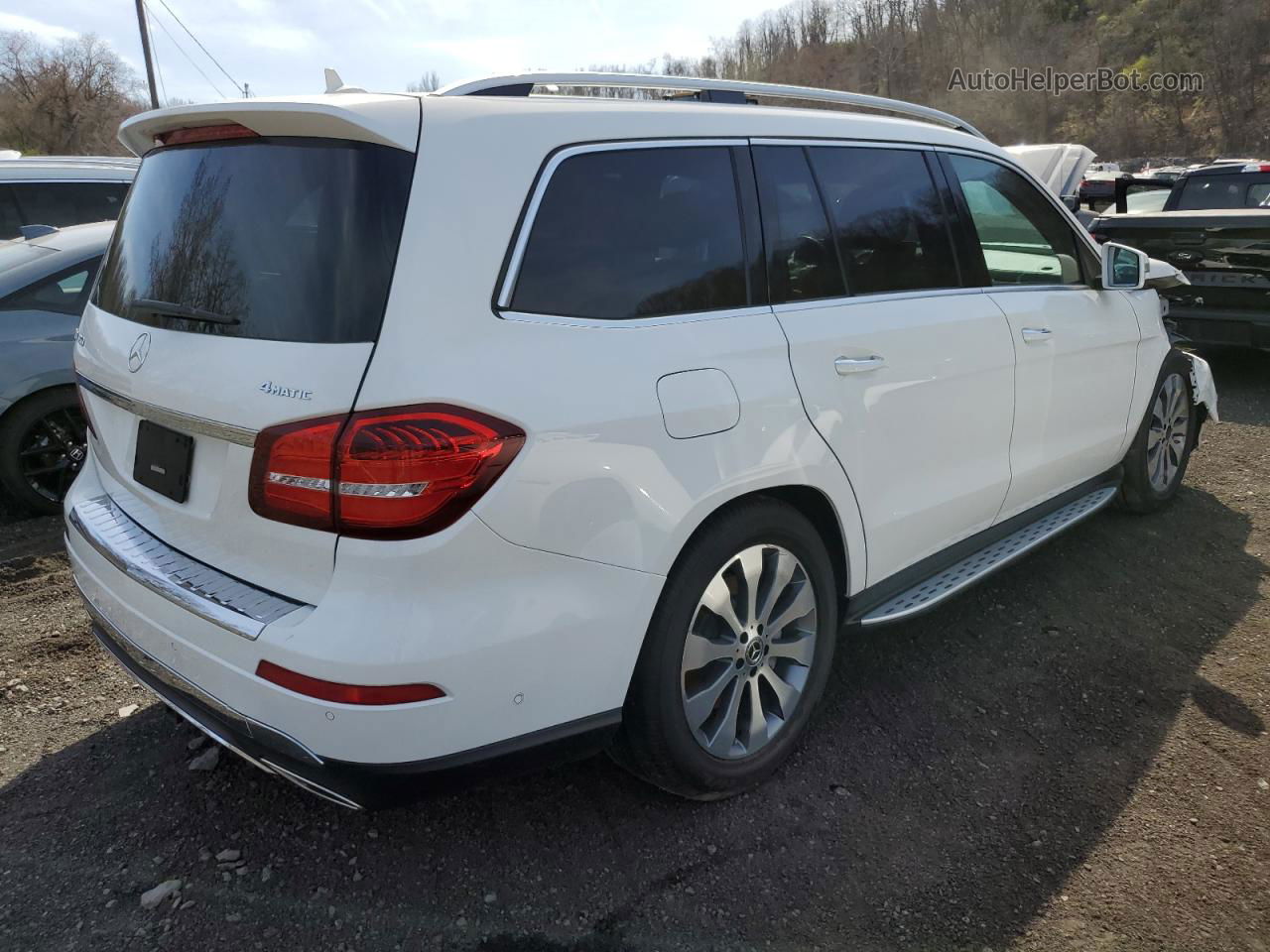 2019 Mercedes-benz Gls 450 4matic White vin: 4JGDF6EE0KB236688