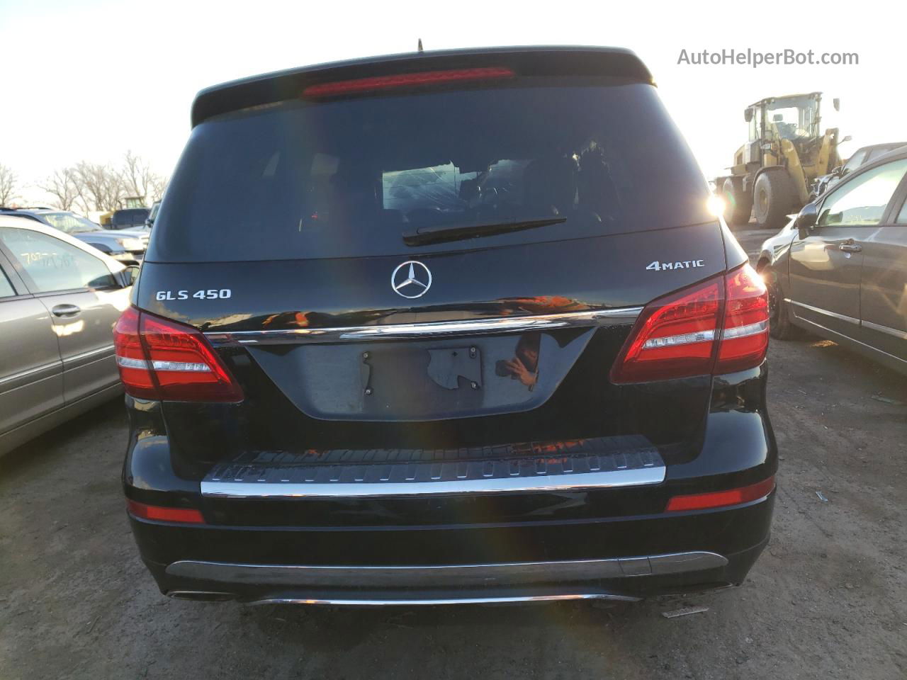 2019 Mercedes-benz Gls 450 4matic Черный vin: 4JGDF6EE1KB183192