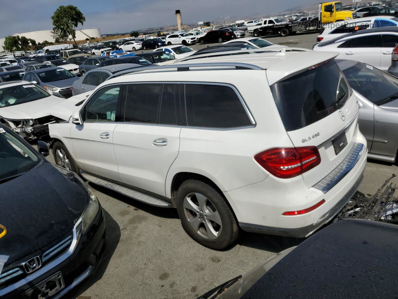 2019 Mercedes-benz Gls 450 4matic White vin: 4JGDF6EE1KB208771