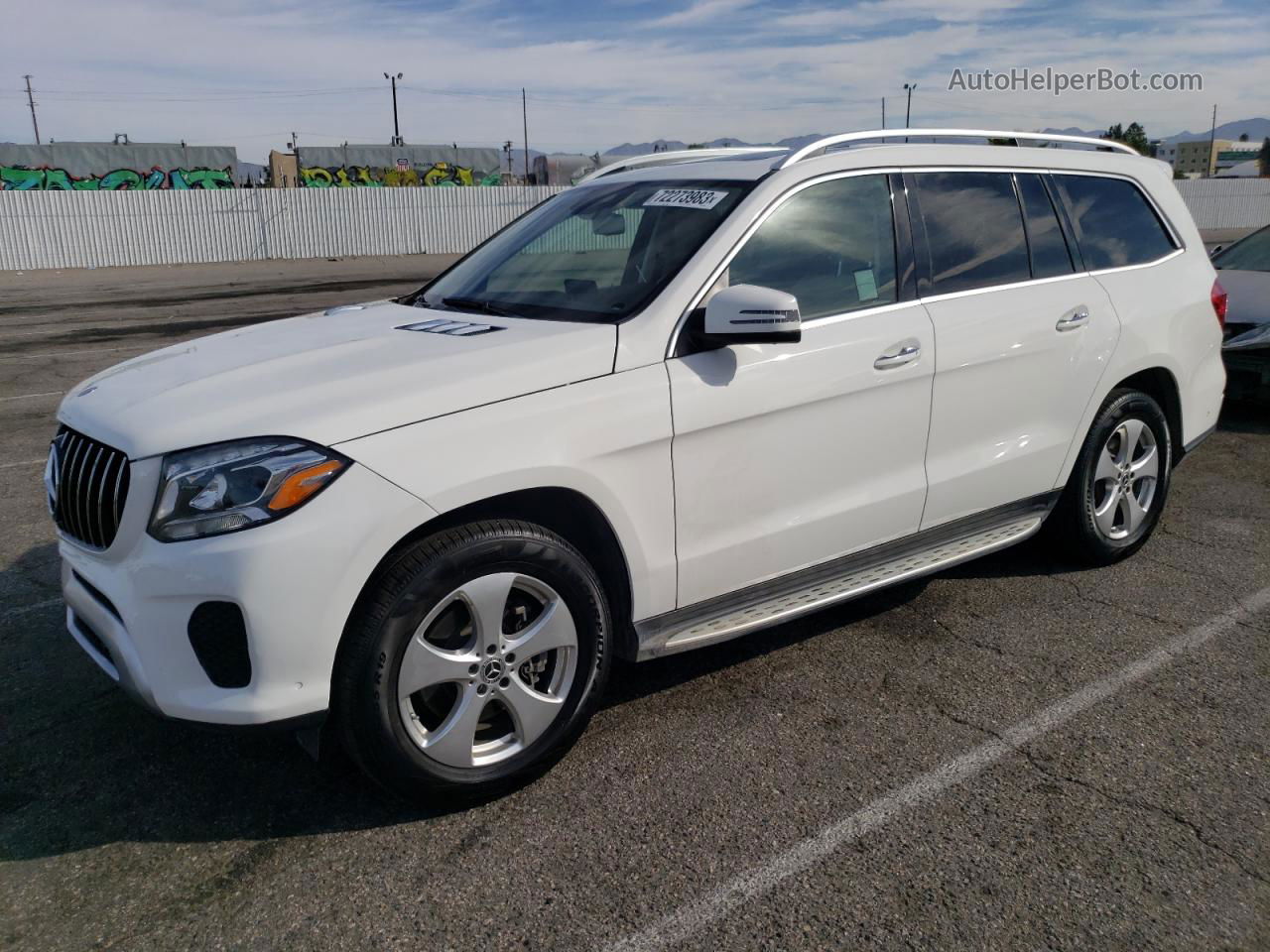 2019 Mercedes-benz Gls 450 4matic White vin: 4JGDF6EE1KB208771