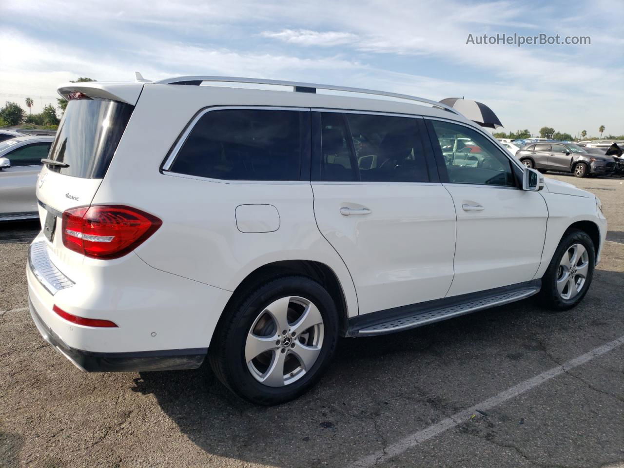 2019 Mercedes-benz Gls 450 4matic Белый vin: 4JGDF6EE1KB208771