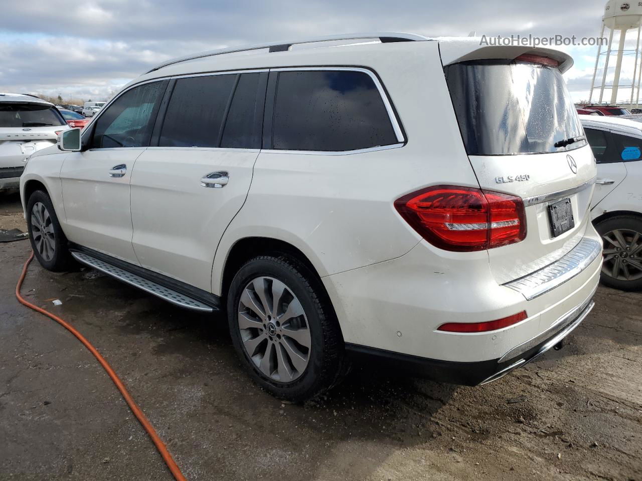 2019 Mercedes-benz Gls 450 4matic White vin: 4JGDF6EE1KB222878