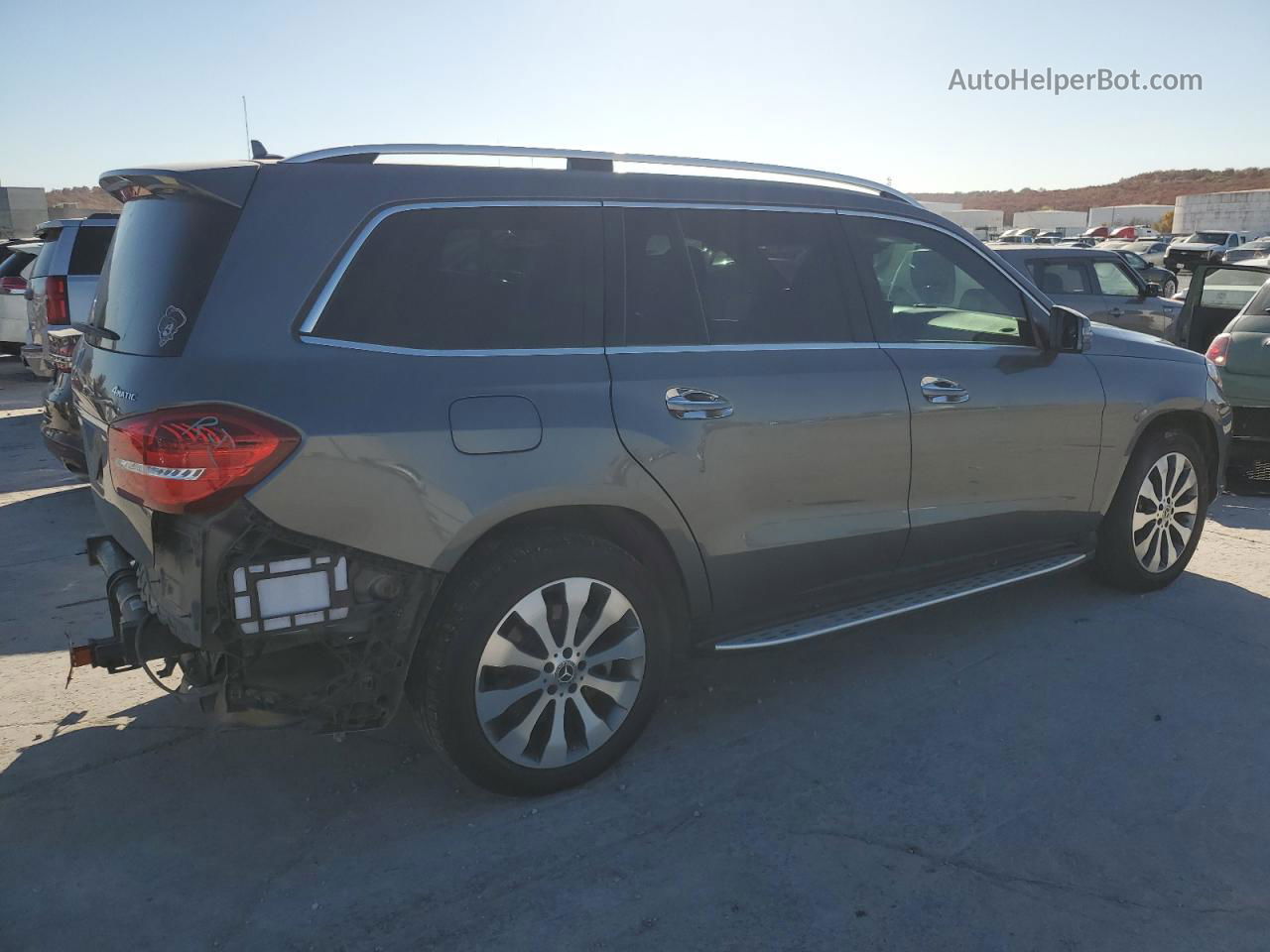 2019 Mercedes-benz Gls 450 4matic Серый vin: 4JGDF6EE1KB227434