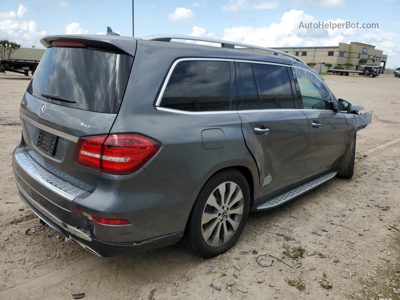 2019 Mercedes-benz Gls 450 4matic Серый vin: 4JGDF6EE1KB239051