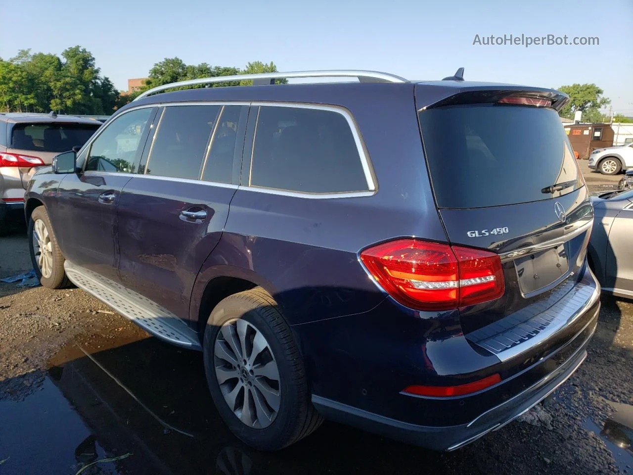 2019 Mercedes-benz Gls 450 4matic Синий vin: 4JGDF6EE2KB189342