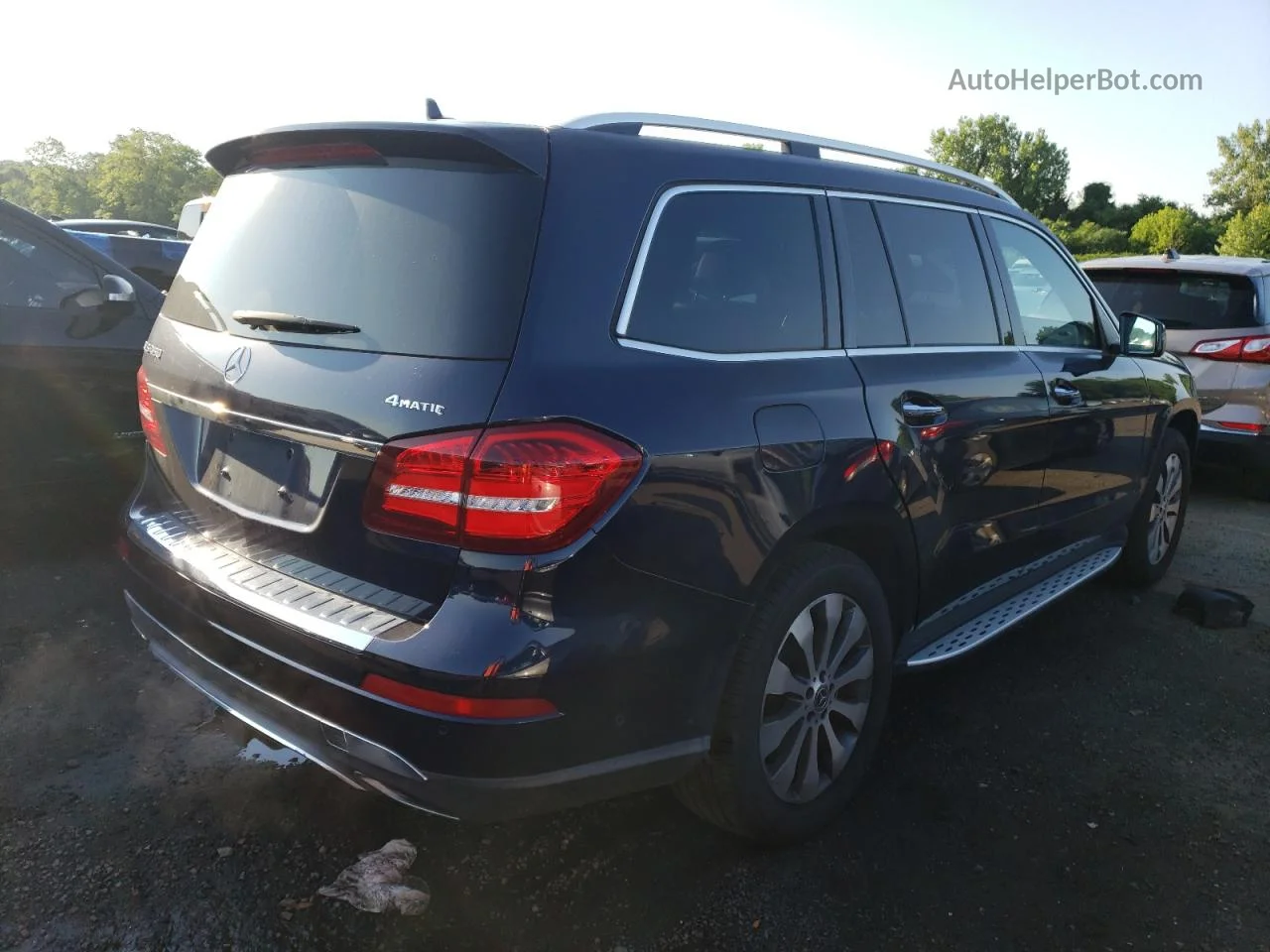 2019 Mercedes-benz Gls 450 4matic Синий vin: 4JGDF6EE2KB189342