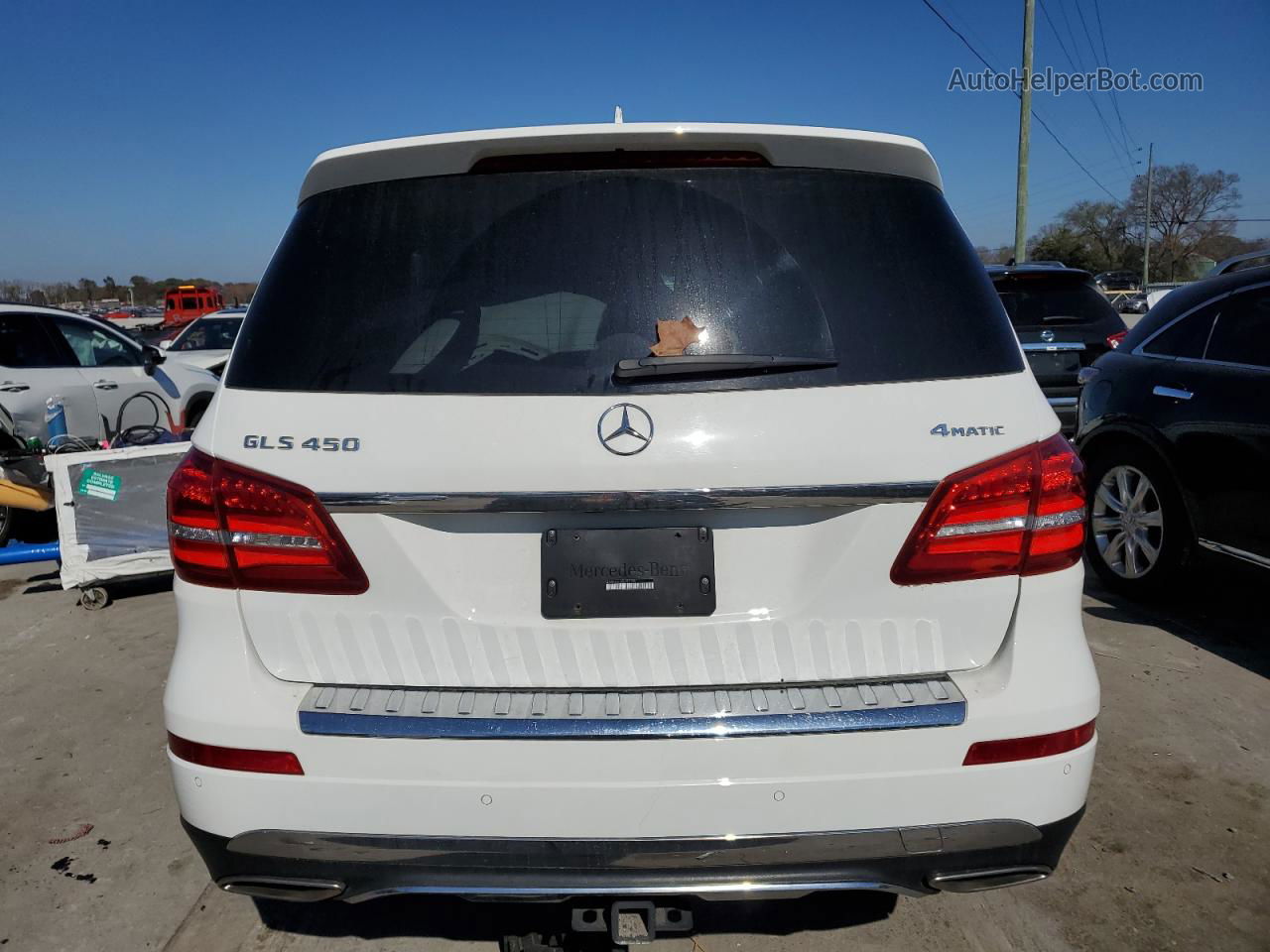 2019 Mercedes-benz Gls 450 4matic White vin: 4JGDF6EE2KB193133