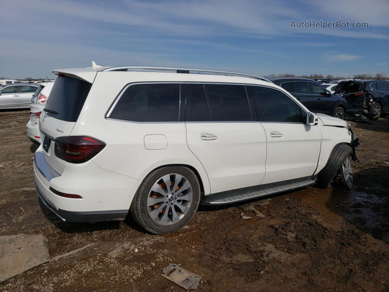 2019 Mercedes-benz Gls 450 4matic White vin: 4JGDF6EE2KB208651