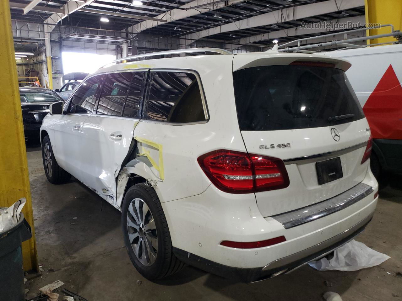 2019 Mercedes-benz Gls 450 4matic White vin: 4JGDF6EE2KB219746