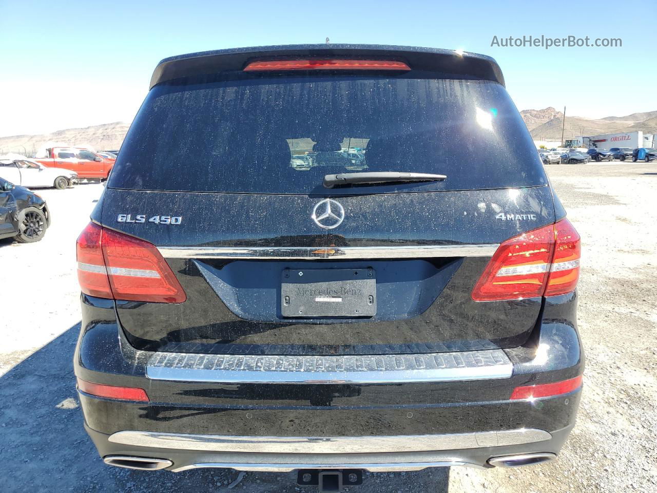 2019 Mercedes-benz Gls 450 4matic Черный vin: 4JGDF6EE2KB219973