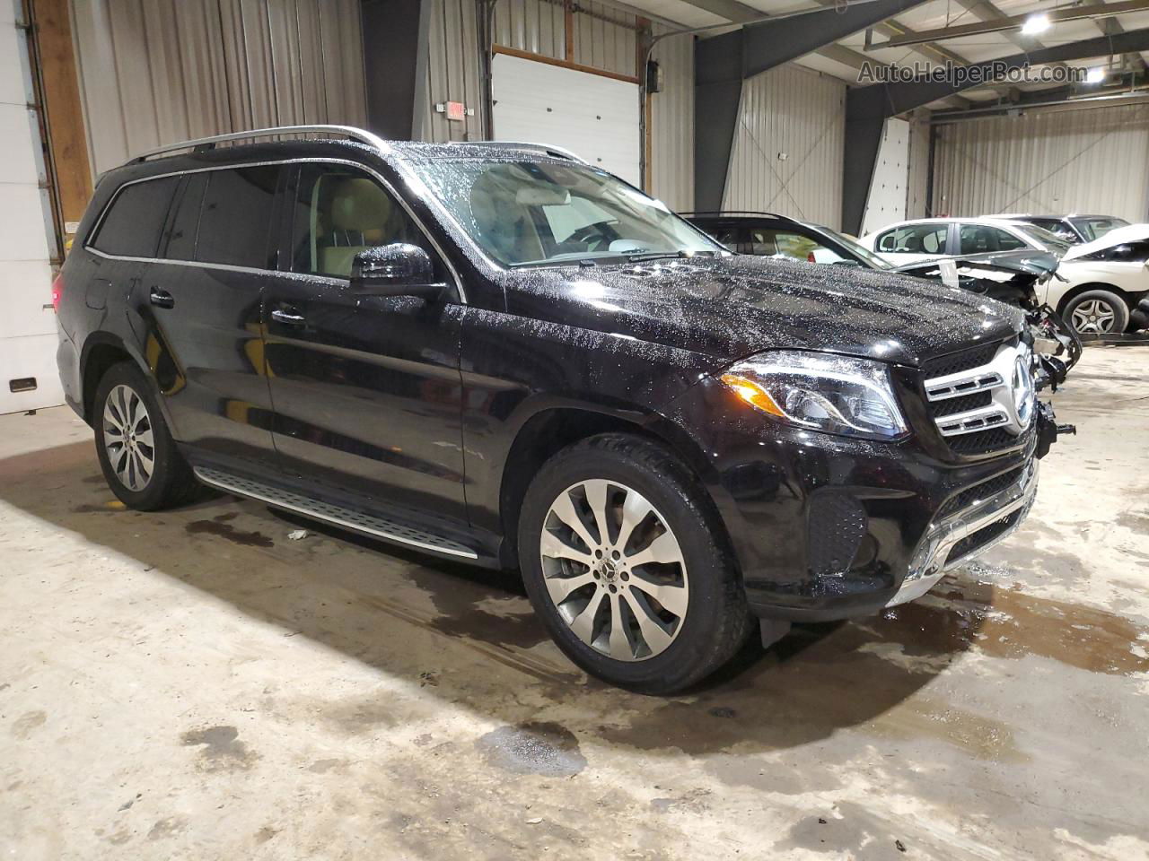 2019 Mercedes-benz Gls 450 4matic Черный vin: 4JGDF6EE2KB225224