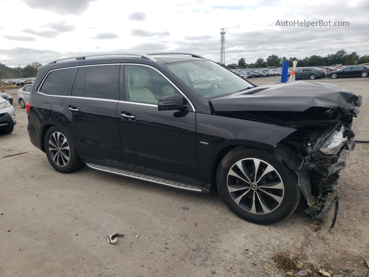 2019 Mercedes-benz Gls 450 4matic Черный vin: 4JGDF6EE2KB229869