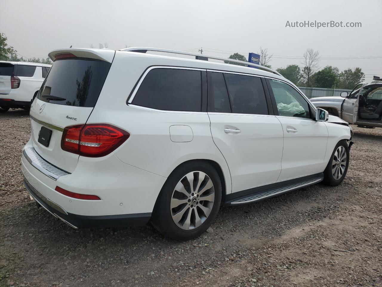 2019 Mercedes-benz Gls 450 4matic White vin: 4JGDF6EE2KB230150