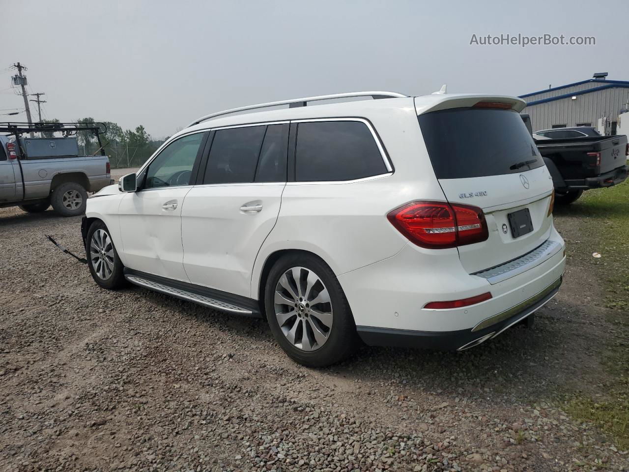 2019 Mercedes-benz Gls 450 4matic Белый vin: 4JGDF6EE2KB230150