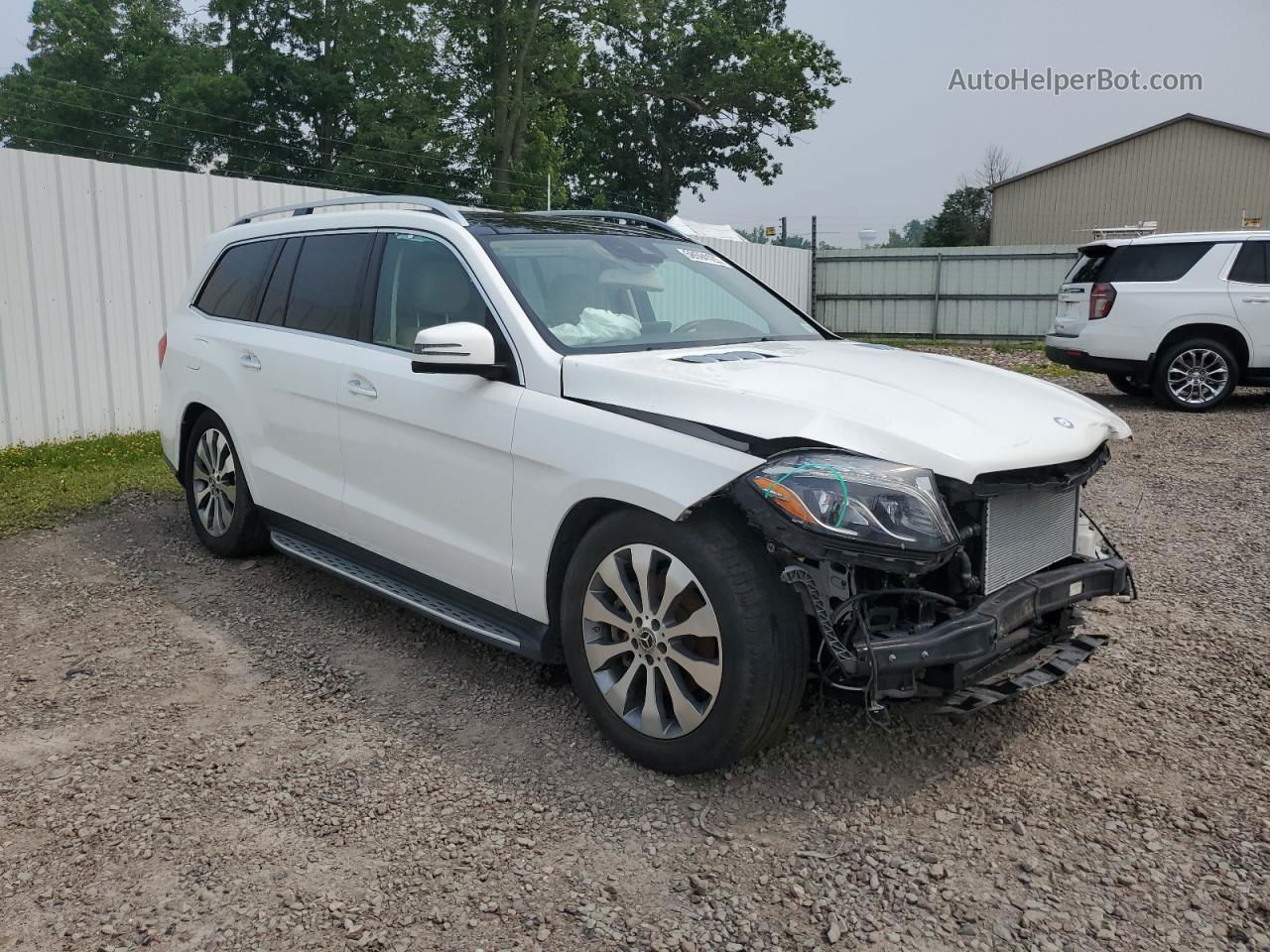 2019 Mercedes-benz Gls 450 4matic White vin: 4JGDF6EE2KB230150