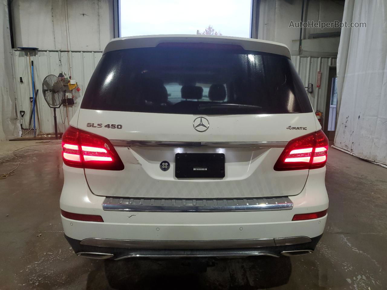 2019 Mercedes-benz Gls 450 4matic White vin: 4JGDF6EE2KB230150